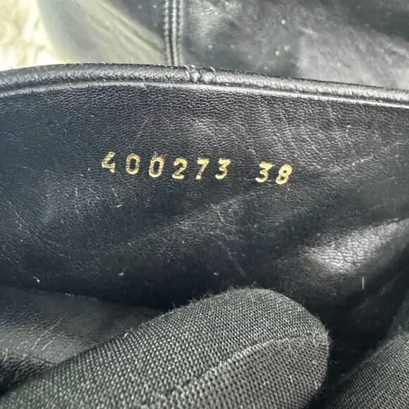 Authentic Balenciaga Leather Studded Accents Boots, Size 38 - Picture 13 of 15